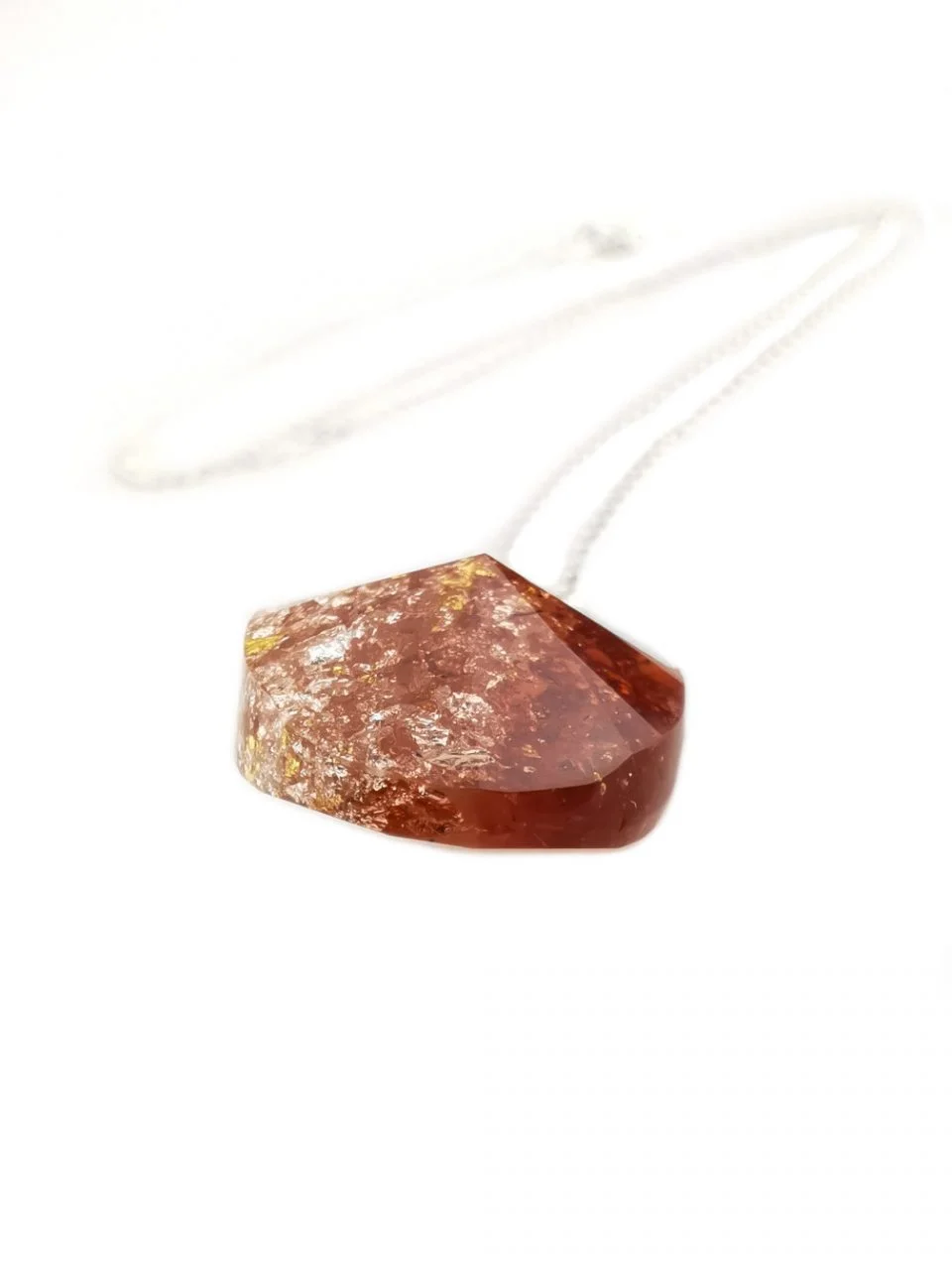 Amber Oval Orgone Chakra Pendant By Orgonevibes