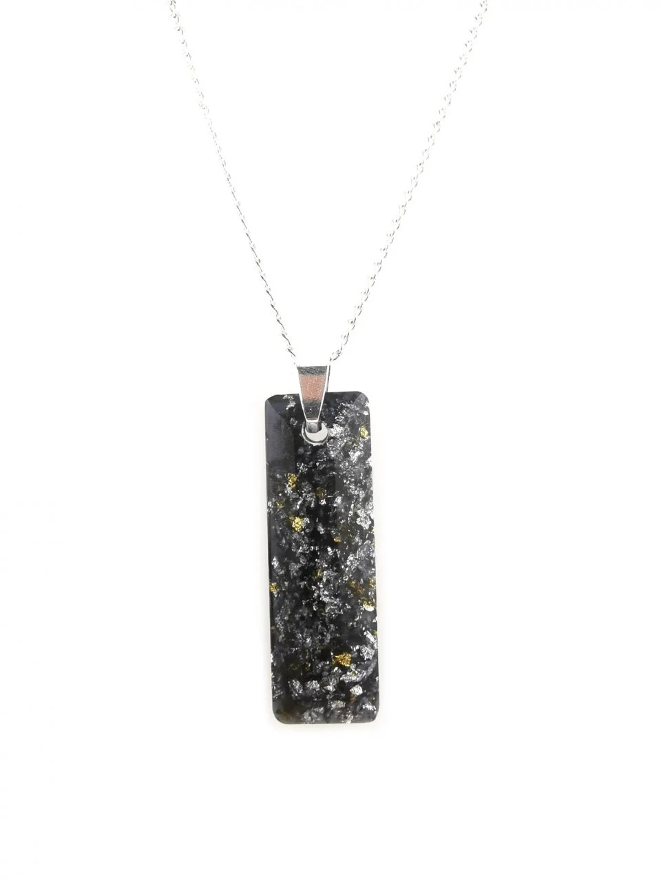 Black Baguette Orgone Pendant By Orgonevibes