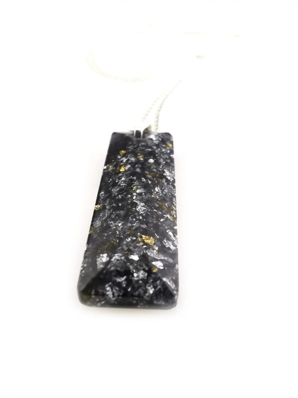 Black Baguette Orgone Protection Pendant By Orgonevibes