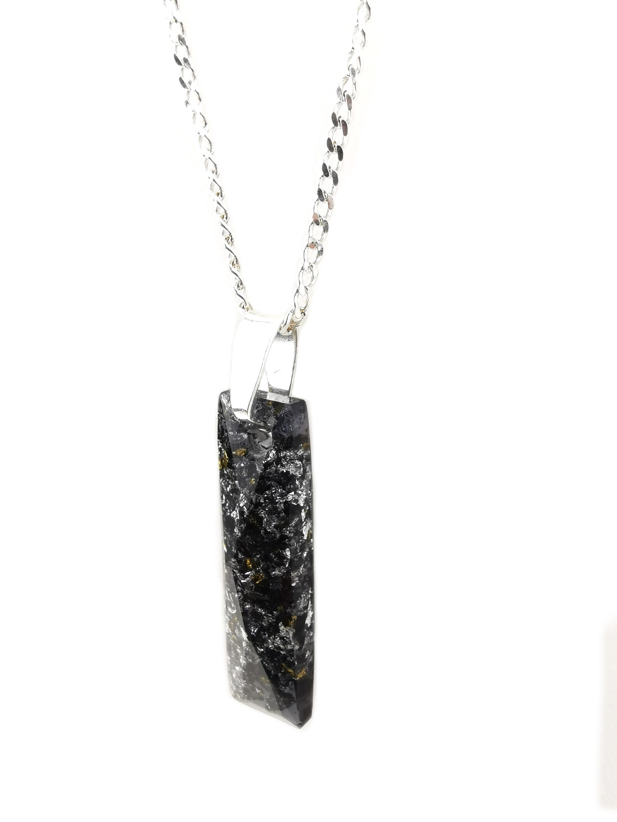 Black Queen Baguette Orgone Jewelry Pendant by OrgoneVibes