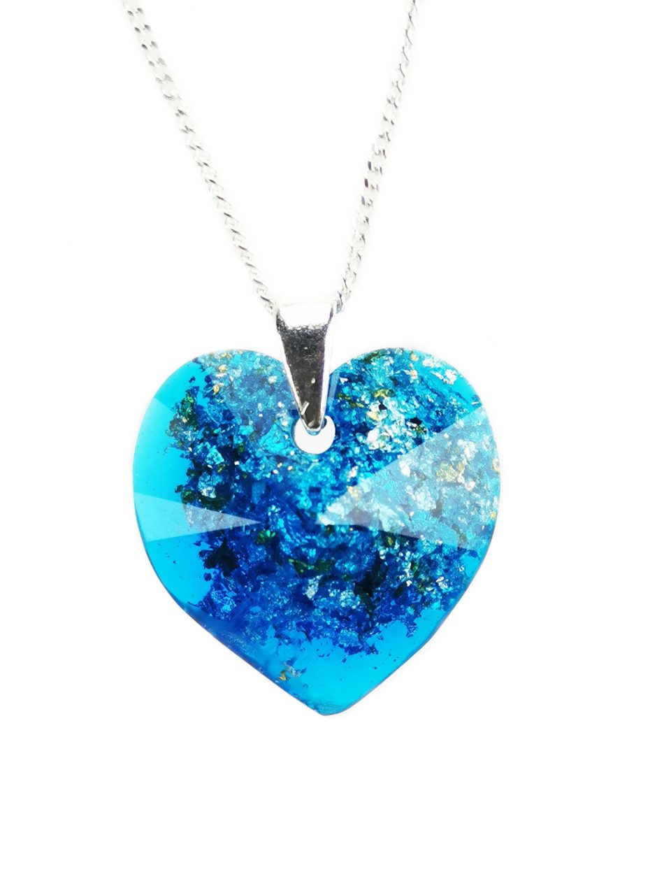 Blue Heart Orgone Pendant by OrgoneVibes