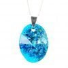 Blue Oval Orgone Pendant by OrgoneVibes