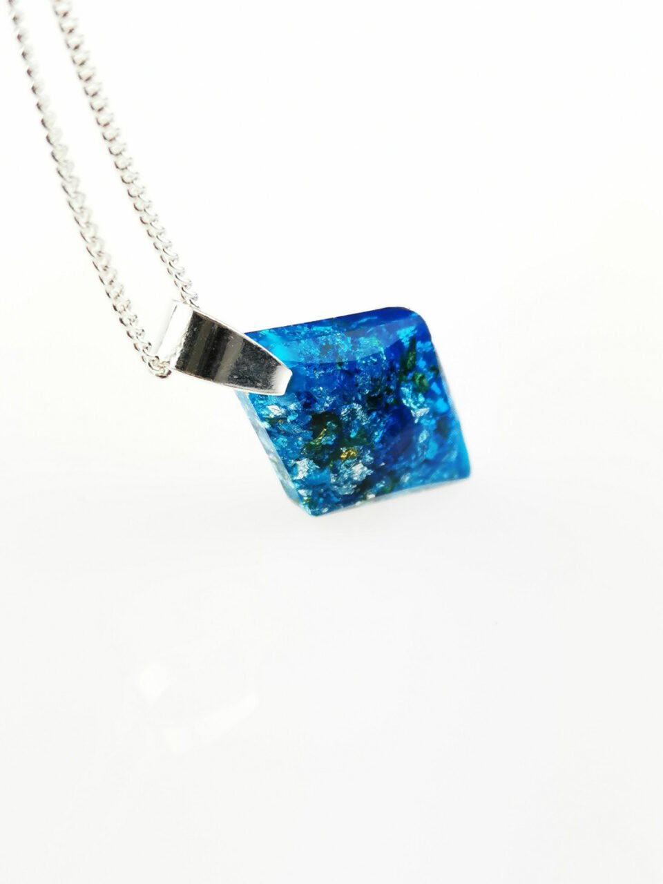 Blue Rhombus Orgone Crystal Pendant by OrgoneVibes