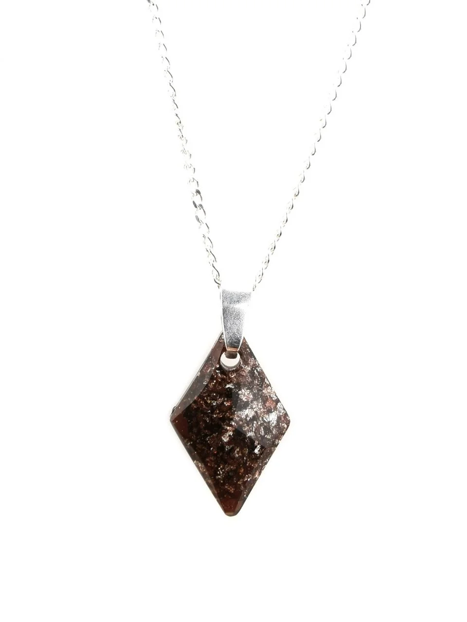 Brown Rhombus Orgone Pendant By Orgonevibes