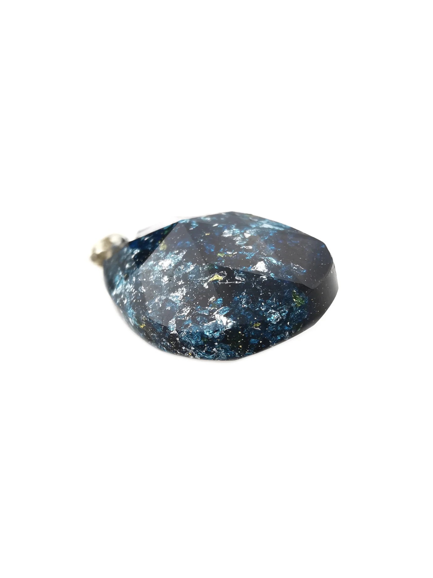 Dark Blue Pear Orgone Healing Pendant by OrgoneVibes