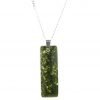 Dark Green Baguette Orgone Pendant by OrgoneVibes