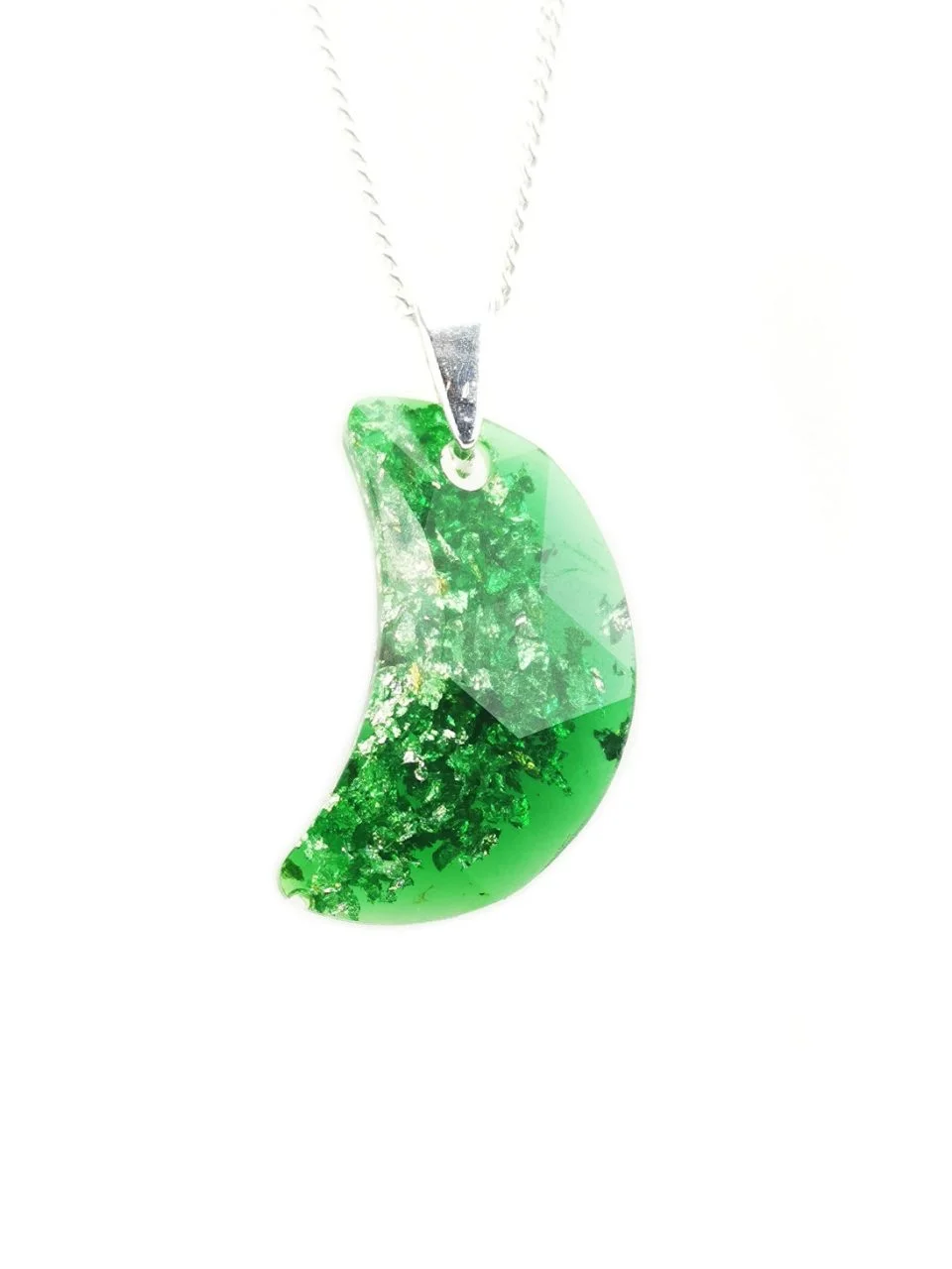 Green Moon Orgone Energy Pendant By Orgonevibes