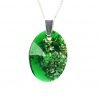 Green Oval Orgone Pendant by OrgoneVibes