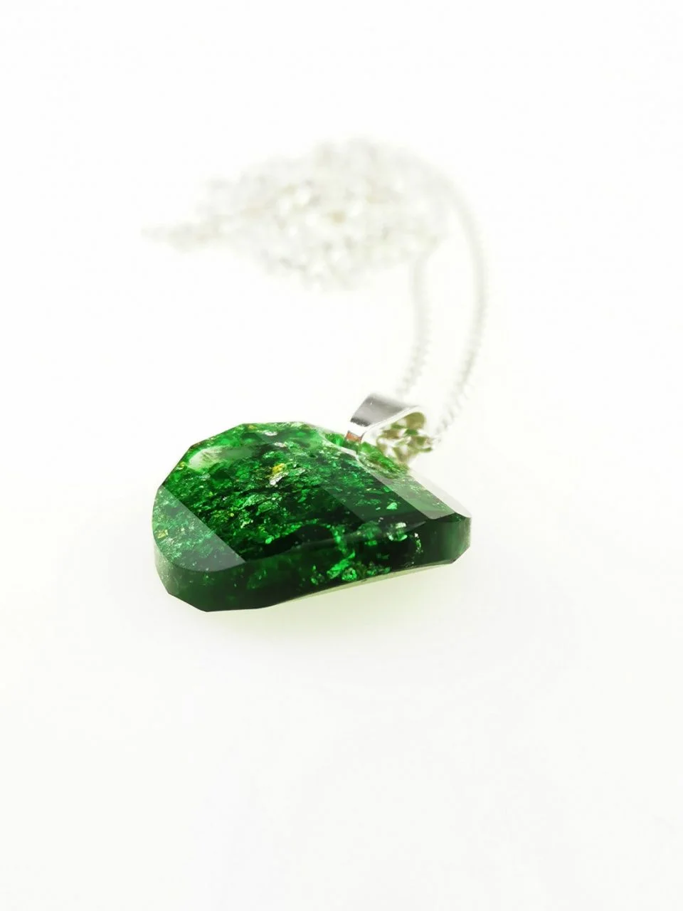 Green Rondelle Orgone Healing Pendant by OrgoneVibes