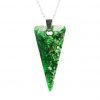 Green Spike Orgone Pendant by OrgoneVibes