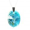 Light Blue Oval Orgone Pendant by OrgoneVibes