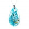 Light Blue Pear Orgone Pendant by OrgoneVibes