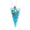 Light Blue Spike Orgone Jewelry Pendant by OrgoneVibes