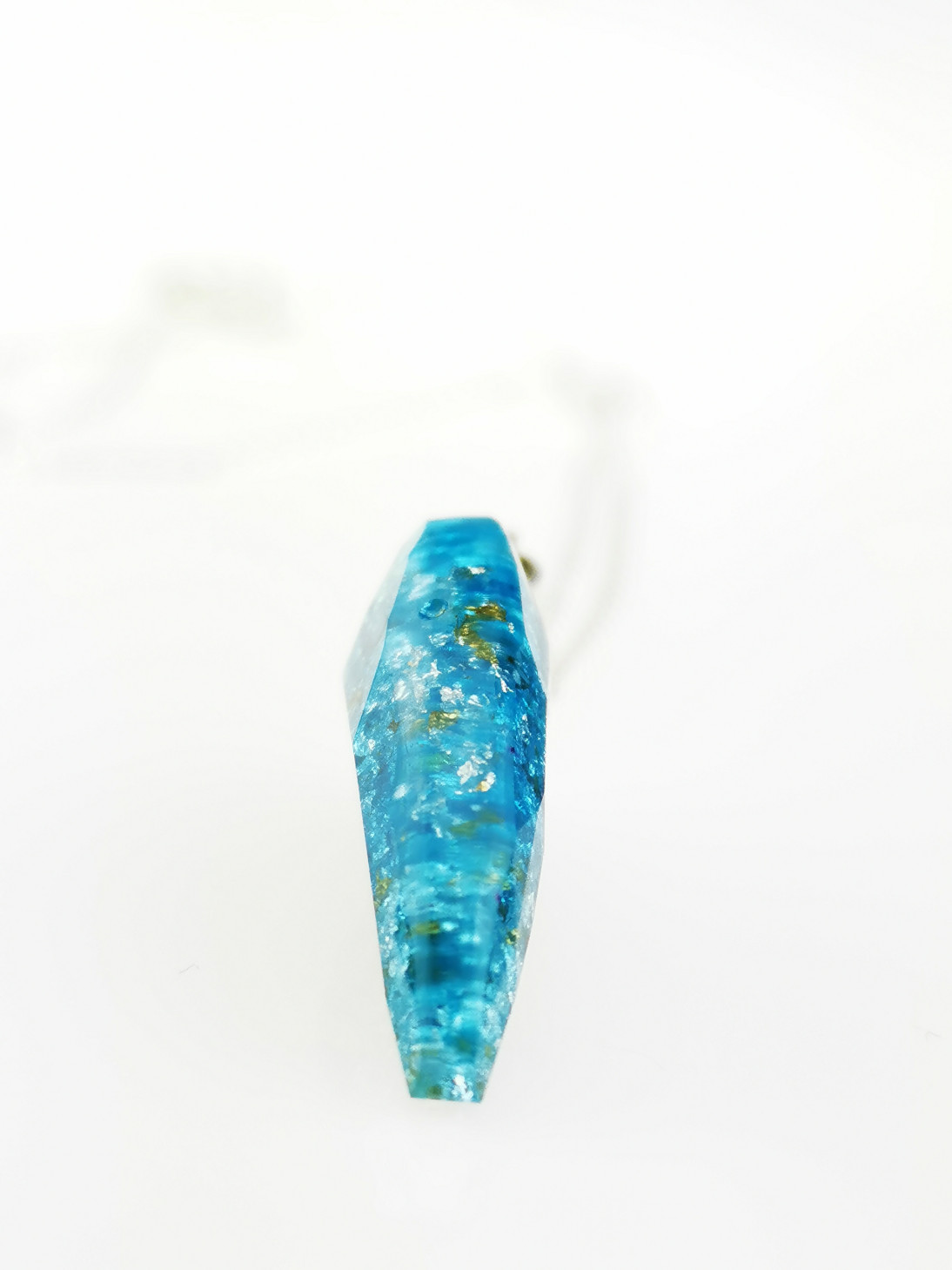Light Blue Wing Orgone Protection Pendant by OrgoneVibes