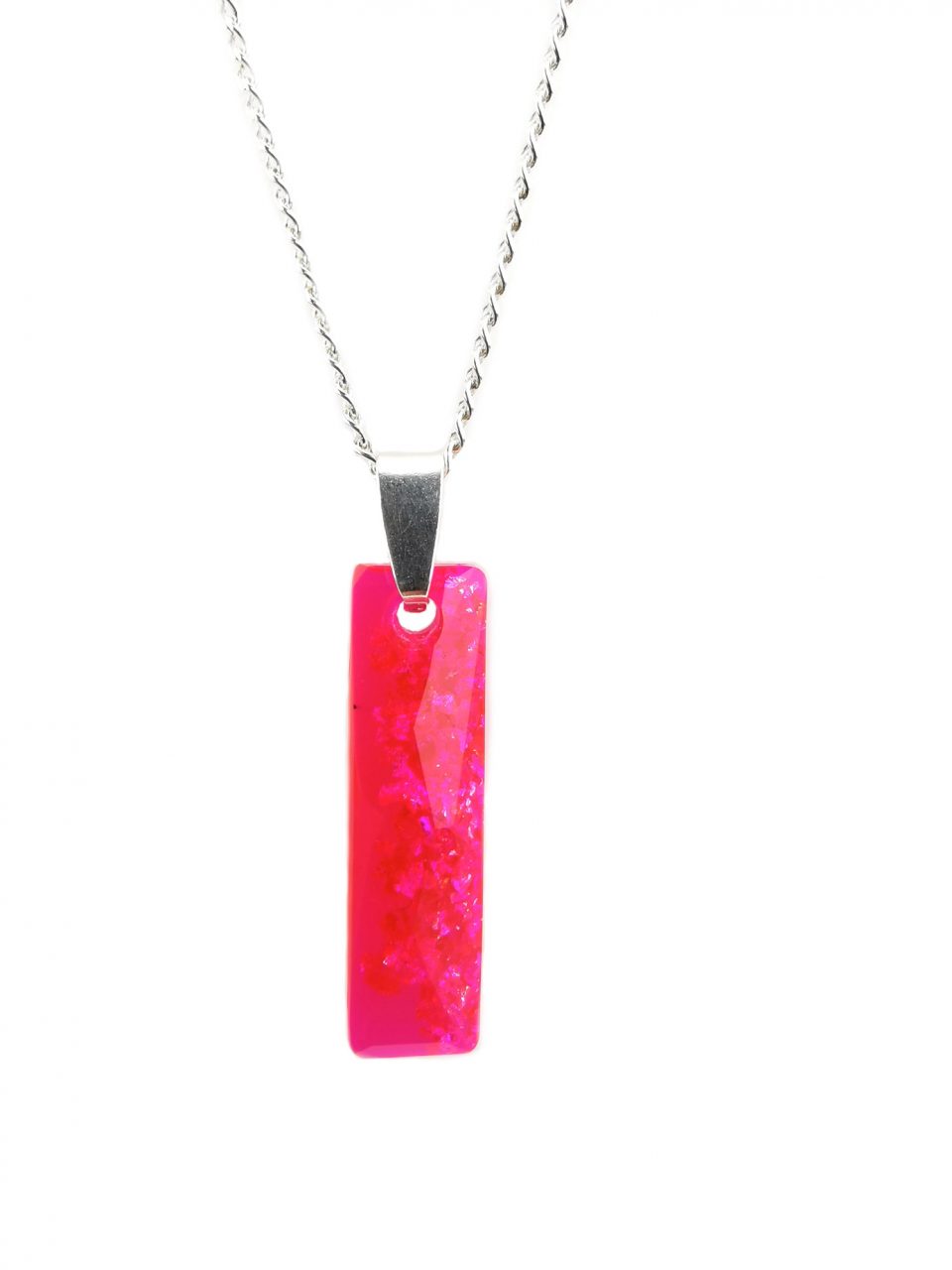 Pink Queen Baguette Orgone Pendant by OrgoneVibes