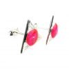 Pink Triangle Orgone Protection Earrings by OrgoneVibes