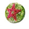 Pink and Green Pentagram Orgone Puck by OrgoneVibes