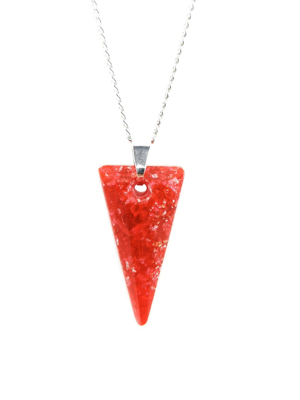 Red Spike Orgone Pendant By Orgonevibes