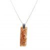 Small Amber Baguette Orgone Pendant by OrgoneVibes