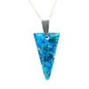 Small Blue Spike Orgone Pendant by OrgoneVibes