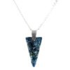 Small Dark Blue Spike Orgone Pendant by OrgoneVibes