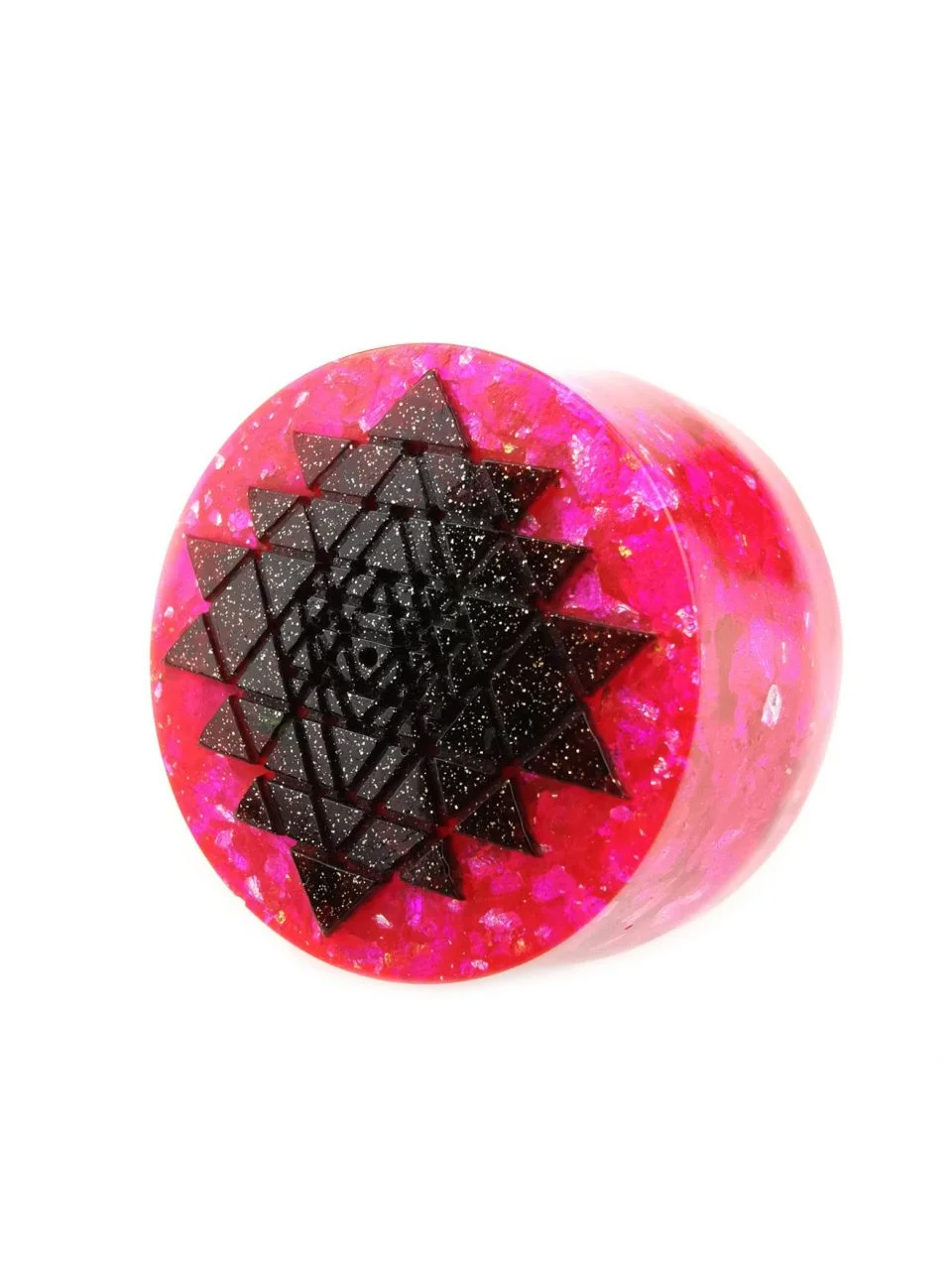 Sri Yantra Orgone Puck In Black And Pink By Orgonevibes