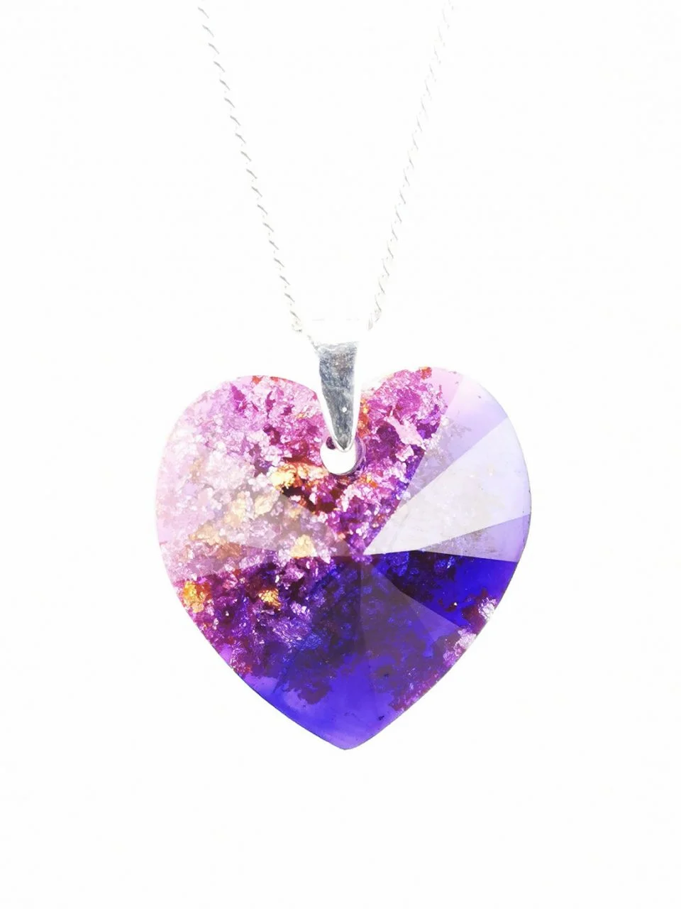 Violet Heart Orgone Pendant By Orgonevibes