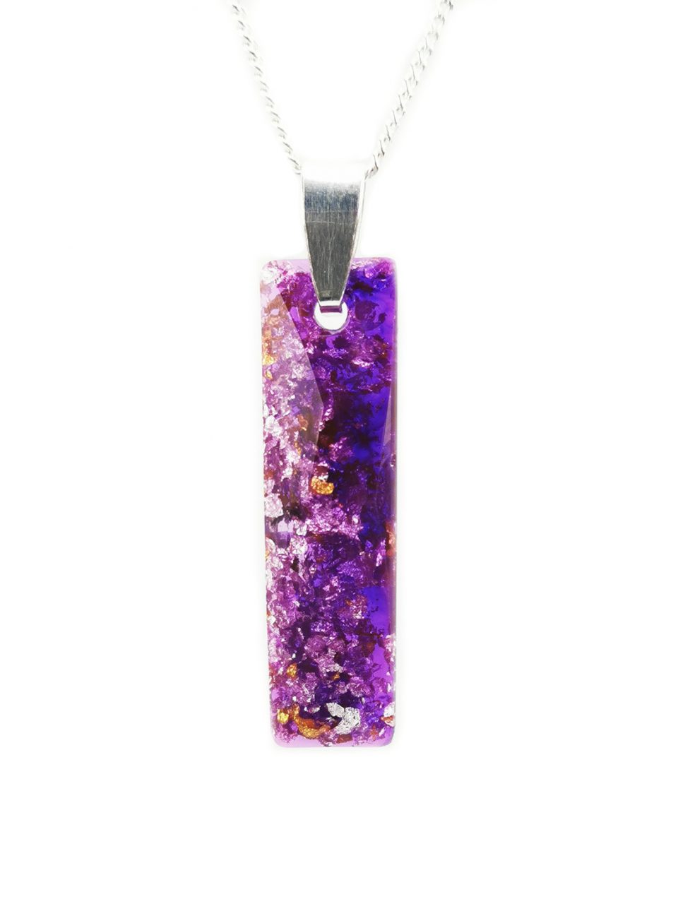 Violet Queen Baguette Orgone Pendant by OrgoneVibes