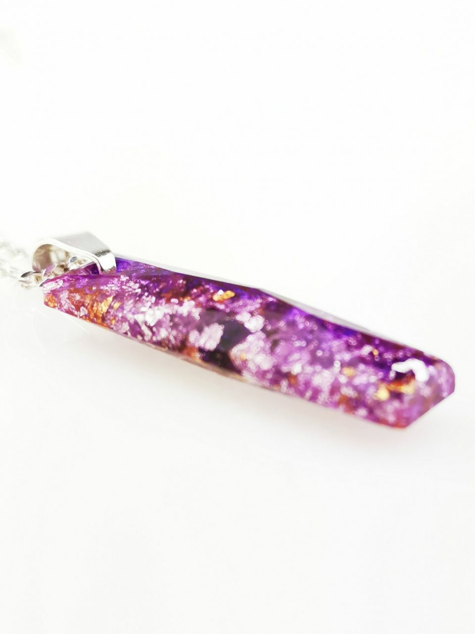 Violet Queen Baguette Protection Orgone Pendant by OrgoneVibes