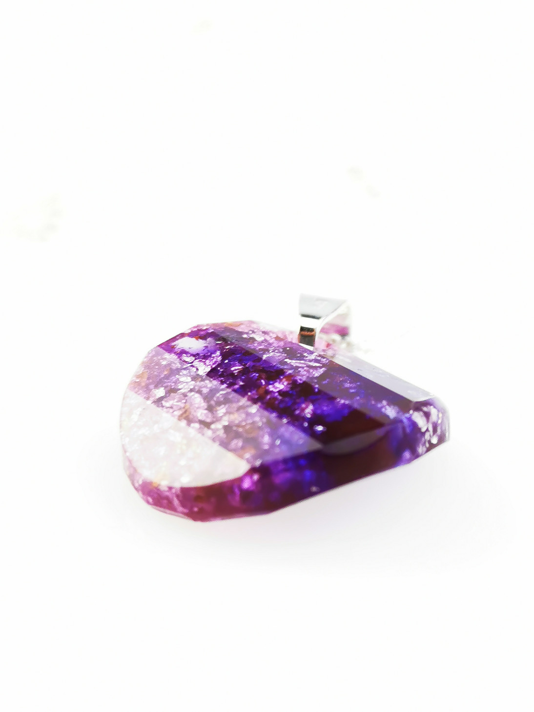 Violet Rondelle Orgone Crystal Pendant by OrgoneVibes