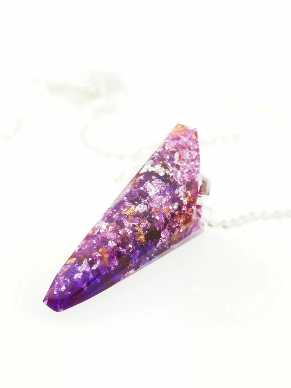 Violet Spike Orgone Jewelry Pendant By Orgonevibes