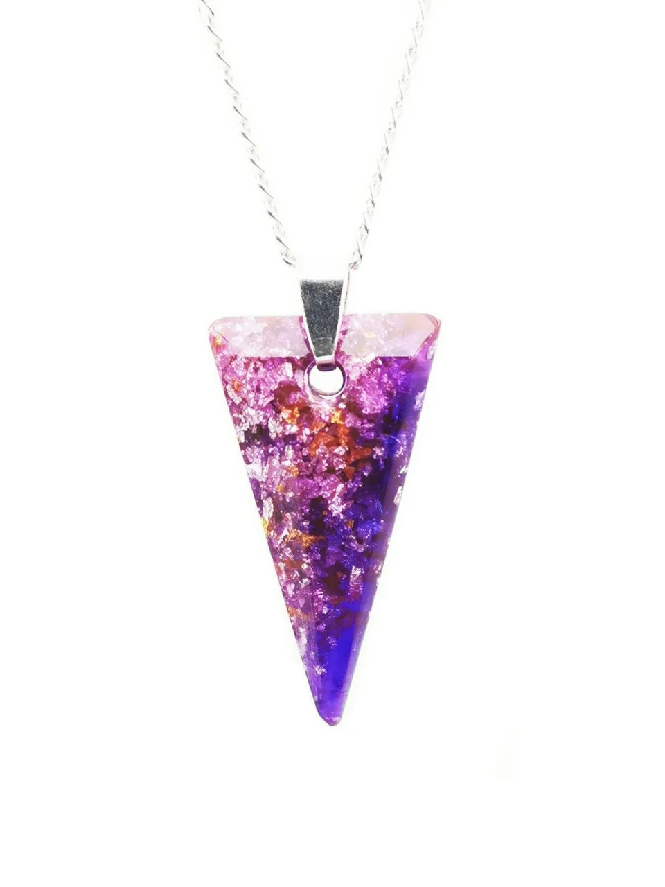 Violet Spike Orgone Pendant By Orgonevibes