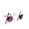 Violet Triangle Orgone Jewelry Earrings by OrgoneVibes