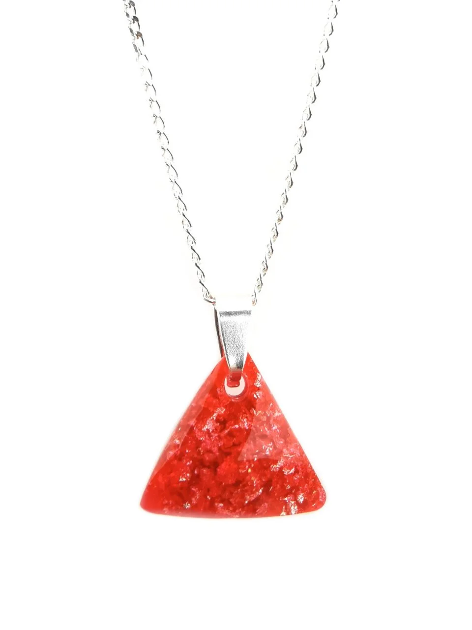 Red Triangle Orgone Pendant By Orgonevibes