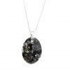 Black Oval Orgone Pendant by OrgoneVibes