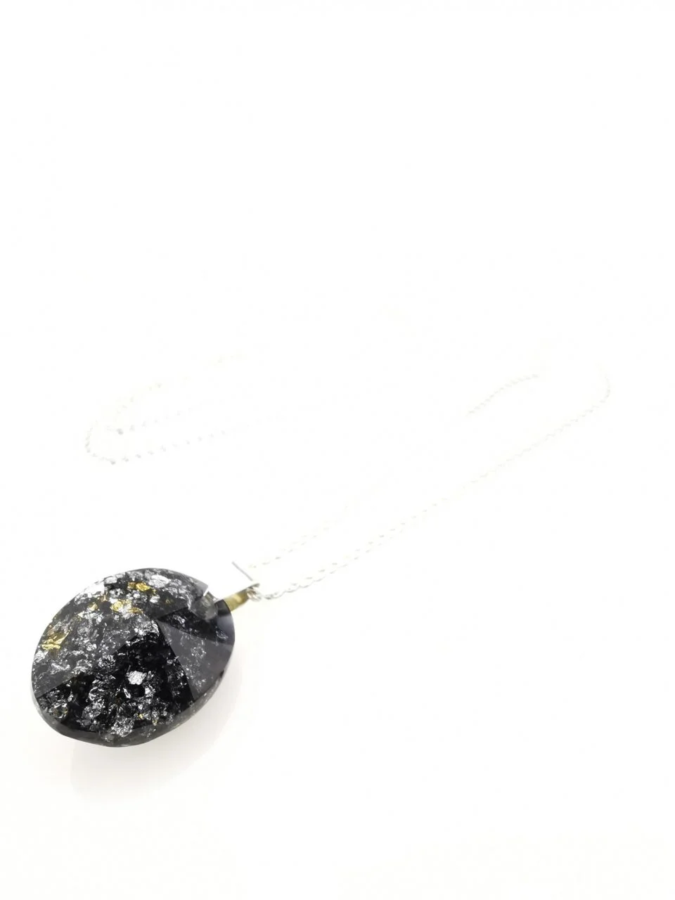 Black Oval Orgone Protection Pendant By Orgonevibes