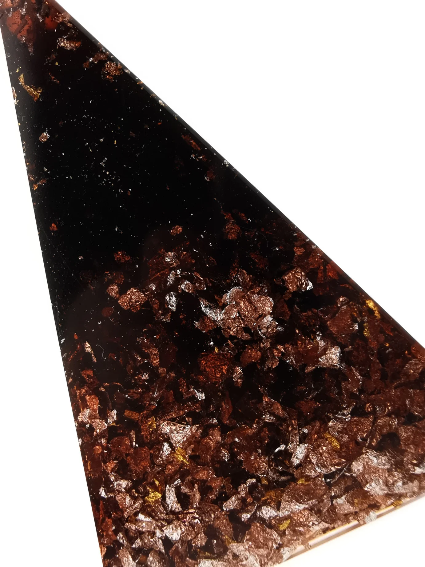 Brown Nubian Orgonite Pyramid | OrgoneVibes.com